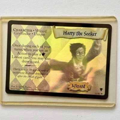 Harry Potter TCG Quidditch Cup Harry The Seeker Holo Foil (11/80) 2001 Mint - Image 1 of 4