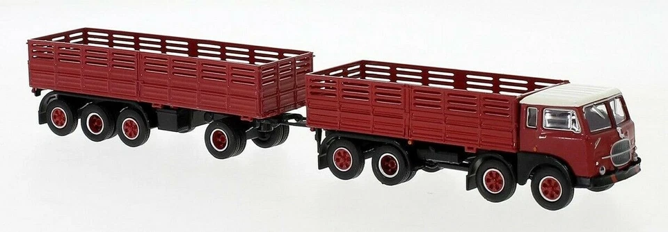 58413 Brekina HO scala 1:87 Millepiedi Fiat 690 colore rosso tetto bianco - Immagine 1 di 1