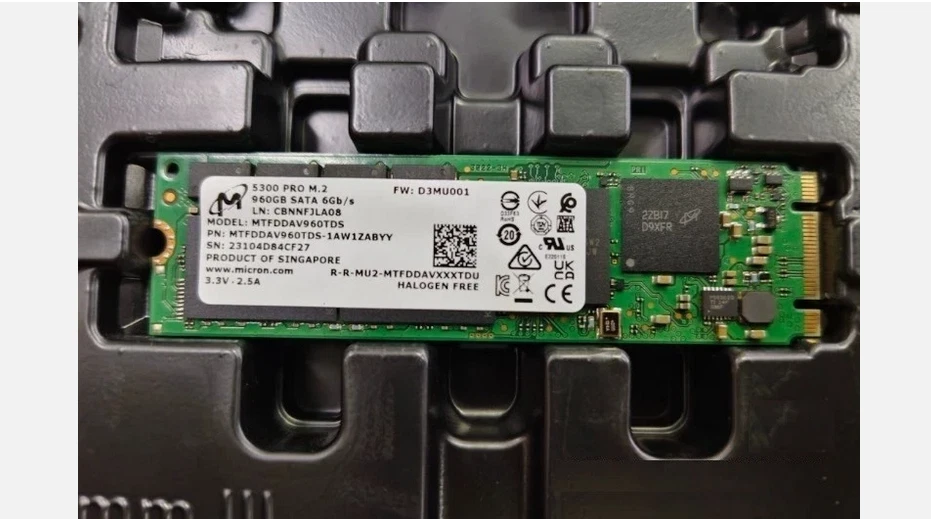 Micron 5300 PRO 240GB 480GB 960GB M.2 2280 SATA6Gbps MTFDDAV240TDS-1AW1ZABYY SSD - Image 1 of 1