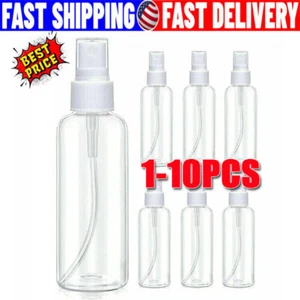 1~5PCS 30ml/60ml Travel Spray Bottle Plastic Transparent Perfume Empty Atomizer - Picture 1 of 9