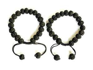 Handmade Unisex Adult Rudraksha Bracelet (Wrist Band) 9 Mm (Black) - Picture 1 of 3