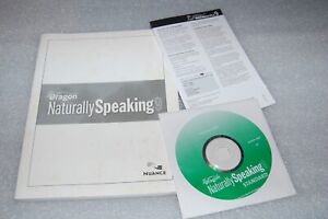 Dragon Naturally Speaking 9 Standard Spracherkennung Nuance CD + Handbuch 2007