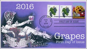 2016, Grapes, 5 cent, FDC, BW Cancel 16-058 - Picture 1 of 1