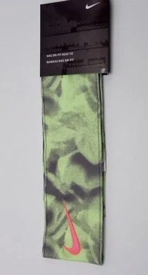 Corbata para la cabeza Nike Dri-Fit 2.0 adulto lima/carmesí brillante/gris Foto 1 de 3