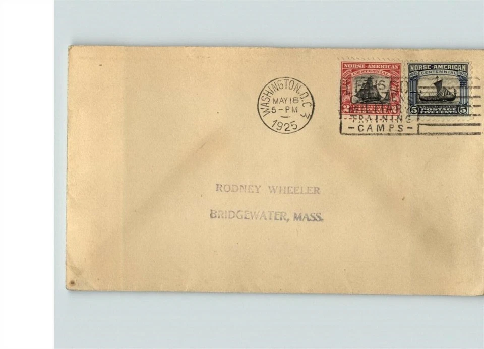 1925 NORSE AMERICAN Centennial, # 620 & 621, both stamps on First Day of Issue - Image 1 of 1