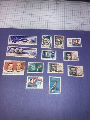 13 Vintage USSR KOCMOC/Cosmos/Cosmonauts 1962-1983 MNH Space Stamps. $1Ship-DEAL - Image 1 of 4