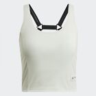 Nwt Adidas Parley Run For The Oceans Cropped Tank Top  Linen Green M