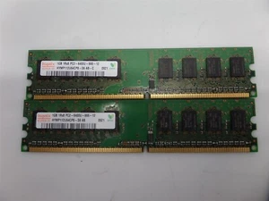 Lot Of 2- Hynix HYMP112U64CP8-S6 1GB PC2-6400 DDR2-800 Desktop Memory - Picture 1 of 4