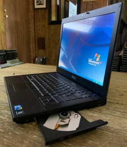 15.4" Dell Laptop E5510 Vintage Windows XP 32 Bit i3 2ghz 4gb 160gb DVD Serial - Picture 1 of 7