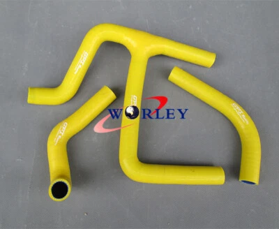 Radiador de silicona amarillo para Suzuki RMZ450 RMZ 450 2008-2017 2009 2010 Foto 1 de 4