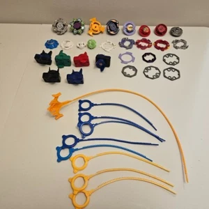 LOT Of 38 Hasbro Beyblades Tops Launchers Blades Driger F Draciel Fortres VForce - Picture 1 of 8