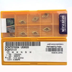 MITSUBISHI DCMT070204 UE6020 Carbide Inserts CNC⊕IK - Picture 1 of 4
