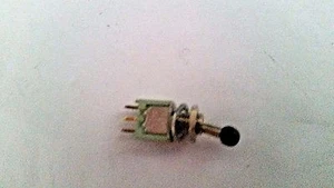 ALCO SWITCH TT13D-4T-0 SPDT ON-ON 3A @ 125VAC TINY BALL HANDLE SOLDER - Picture 1 of 2