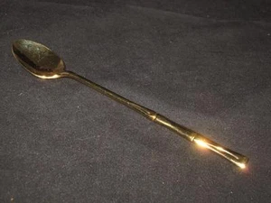 Towle Supreme BAMBOO Gold Electroplate, Iced Tea Spoon 7 1/2" - Picture 1 of 2