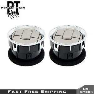 For Ford F150 09-14 Dash Chrome Louvers Pair Air Vent Louvre AC Heater Interior - Picture 1 of 20