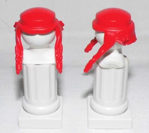 00976V, Haare, Asterix (Obelix), 2 Zöpfe, rot - Bild 1 von 6