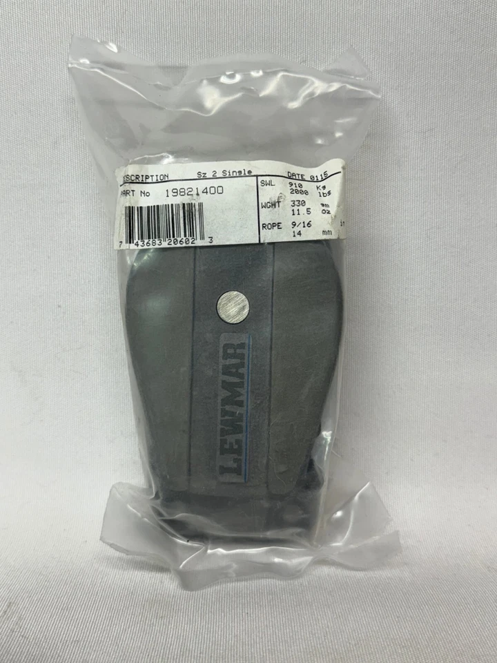 Lewmar Single Foot Block, Size 2, Part No. 19821400 — 第 1/3 张图片