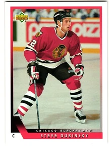 1993-94 Upper Deck #477 Steve Dubinsky Chicago Blackhawks Rookie - Bild 1 von 2