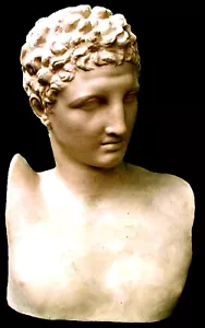 Figura modelo de dibujo de artista yeso Hermes busto escultura griega lecciones de arte - Imagen 1 de 2