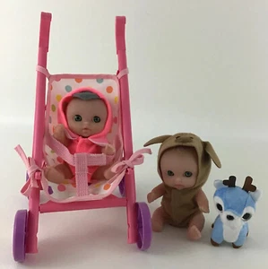 Berenguer Doll Lil' Cuties Baby Jc Toys Lot of 2 Spain 5.5” New Open Stroller - Picture 1 of 22