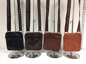 Italian Veg Tan Shoulder Cross Body Messenger Travel Bag Holster Made In Italy - Picture 1 of 4