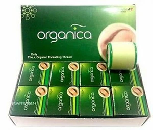 Eyebrow Threading 8 Spool Box Organica Organic Pure Cotton Thread Hair Remove - Picture 1 of 4