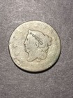 #031P 1816-1839 Undated Matron Coronet Head Us Large Cent Coin, Make An Offer!