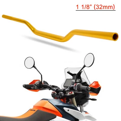 Gold 1-1/8" 28mm Fat Handlebar Rise Tracker Bar For 500 790 RC 390 890 1290 690 - Image 1 of 4