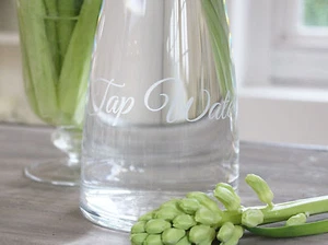 DECANTADOR DE AGUA DE VIDRIO GRIFO BODA PICNIC DECORACIÓN DEL HOGAR DE COLECCIÓN FIESTA REGALO DE NAVIDAD - Imagen 1 de 5