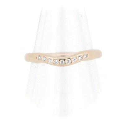 Anillo de diamantes con banda curva TIFFANY & Co. #4,5 EE. UU. K18PG oro rosa de 18 k Foto 1 de 4