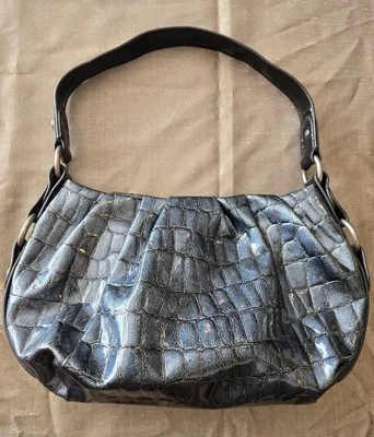 Simply Vera Wang Black Metallic Hobo Shoulder Bag - Image 1 of 4