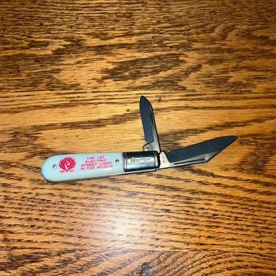 Faca dobrável de bolso novidade Imperial Barlow aço inoxidável 2 lâminas publicidade - Imagem 1 de 4