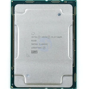 Intel Xeon Platinum 8260 (SRF9H) 2.40GHz 24-Core LGA3647 165W 35.75MB Cache CPU - Foto 1 di 3