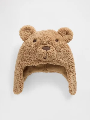 NUEVO CON ETIQUETAS GAP Imitación Piel Oso Orejas Trampero Sombrero Brannan Marrón Unisex Niño Niña 2T 3T 4T 5T Foto 1 de 2