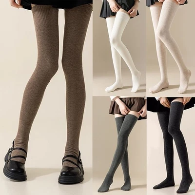 Ladies Top Stay Up Thigh High Over the Knee Socks Extra Long Stocking Hosiery US - Image 1 of 4