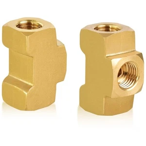 3/16 Brass Inverted Flare Brake Line Tee Fitting - Universal 3 Way Female Tee... - Picture 1 of 7
