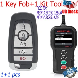1 Smart Remote KeyFob+1 Kit Tool For 2017 2018 2019 2020 Ford F-150 F-250 F-350 - Picture 1 of 8