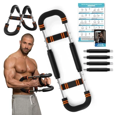 Entrenador de Brazo Twister, Ajustable 6 Niveles de Resistencia (30-120lb) Twister Arm Che... Foto 1 de 4