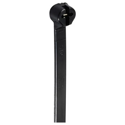 TRU COMPONENTS TC-12814188 Kabelbinder 200 mm 4.8 mm Schwarz mit Metallzunge...