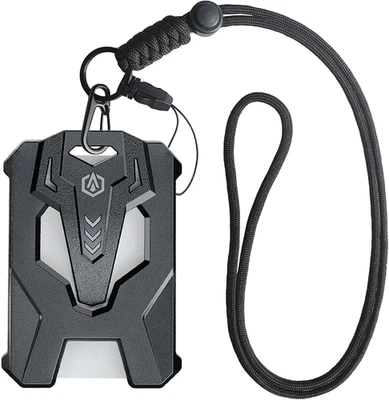 Porta Insignia de Alta Resistencia con Cordón Ajustable, Genial Tarjeta de Identificación Táctica Insignia Hol Foto 1 de 4