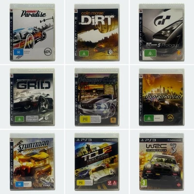 9 Playstation 3 (PS3) Racing Games [Burnout GRID GT5 Midnight Club WRC Dirt NFS] - Image 1 of 4