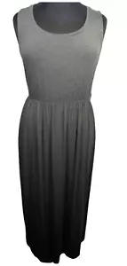 Amazon Essentials Gray Soft Stretchy Sleeveless Maxi Dress Size XXL - Picture 1 of 6