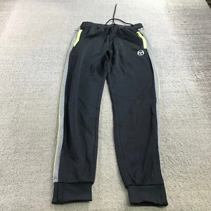 Sergio Tacchini Joggers Mens Small Green Black Track Pants Gray Casual Adult - Picture 1 of 9