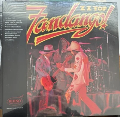ZZ Top Fandango Audiophile 180g Vinyl AAA Rhino High Fidelity New SEALED - Image 1 of 4