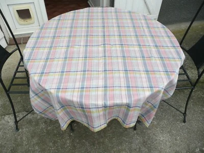 tissu ancien vintage en soie rayée multicolore - Photo 1/4