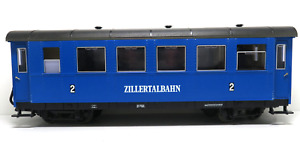 Blauer 2.Klasse Personenwagen, Zillertalbahn, LGB, Spur G, 3163, AV