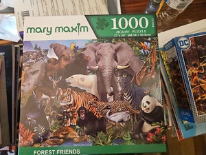 Rompecabezas Mary Maxim Forest Friends 1000 piezas 27" X20" - Imagen 1 de 2