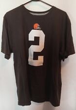 Cleveland Browns Shirt Mens XL Johnny Manziel Nike Football NFL Swoosh Logo