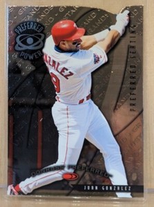 1998 Donruss PREFERRED SEATING #178 Juan Gonzalez Rangers RARE DIE CUT PARALLEL