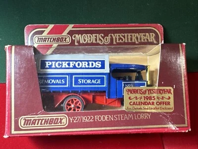 MODELOS MATCHBOX DO PASSADO -Y-27 1922 CAMINHÃO A VAPOR FODEN - Imagem 1 de 4
